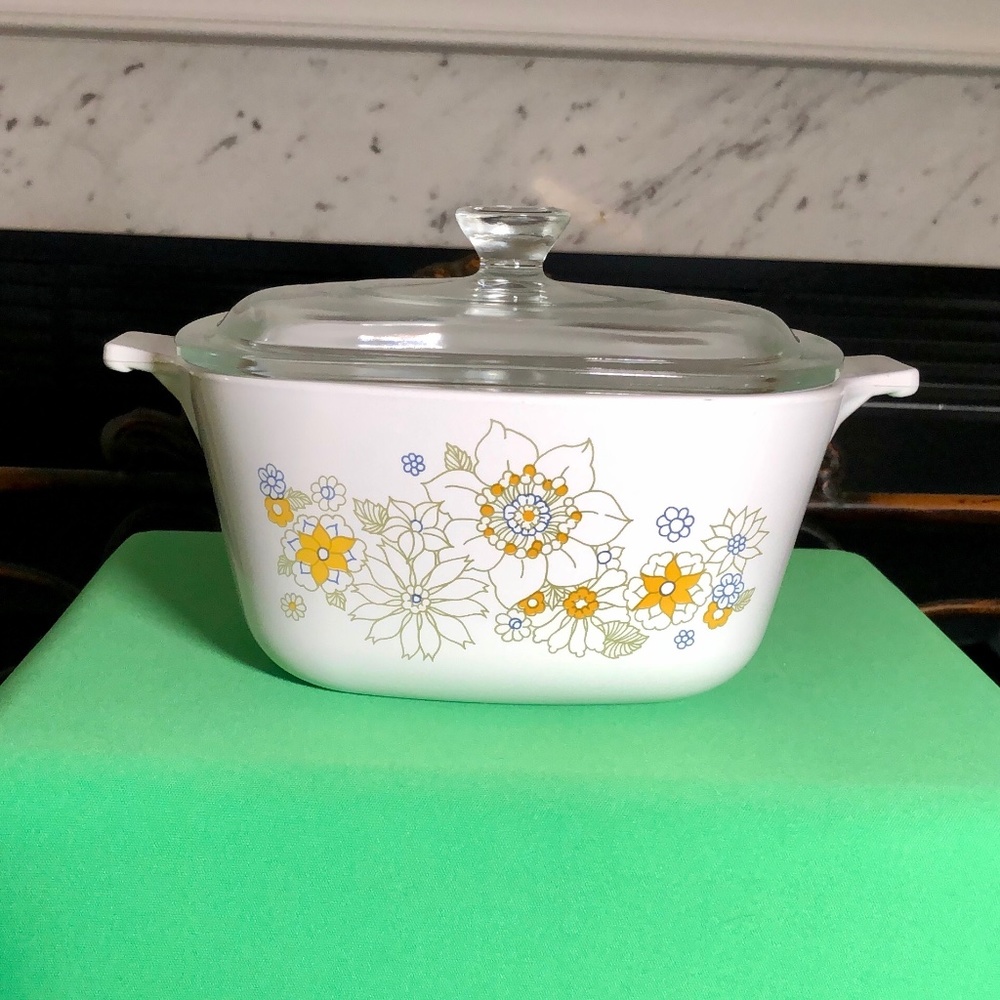 Corning Ware Floral Bouquet Pattern Casserole